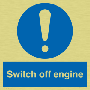 Switch off engine